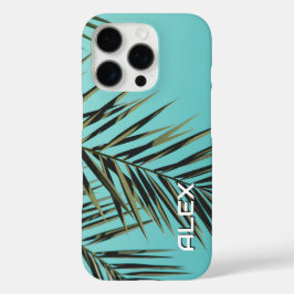Funda iPhone 16 Pro Estuche para iPhone Palm Leaf - Cielo azul tropica