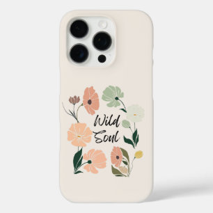 Funda iPhone 16 Pro Estuche para iPhone Wild Soul Modern Wildflowers