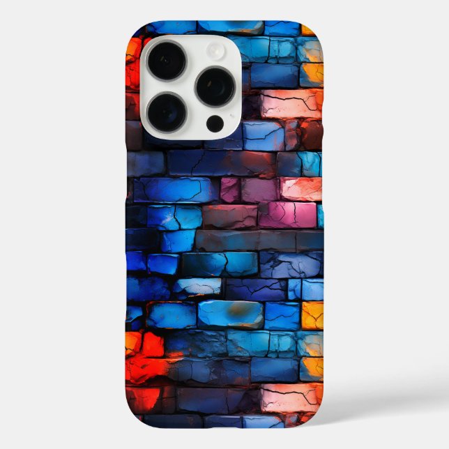 Funda iPhone 16 Pro Estuche para teléfono Artsy Bricks (Reverso )
