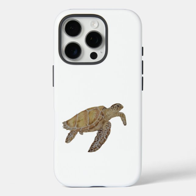 Funda iPhone 16 Pro Estuche para teléfono de tortuga (Reverso )