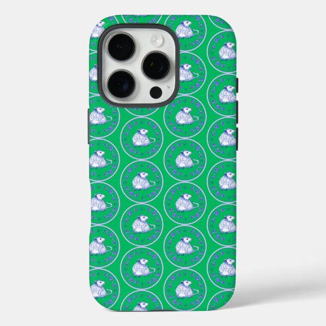 Funda iPhone 16 Pro Estuche Psychedelic Possum Iphone (Reverso )