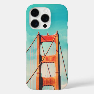 Funda iPhone 16 Pro Estuche Retro San Francisco Golden Gate Bridge par