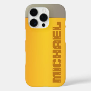 Funda iPhone 16 Pro Estuches de teléfono con nombre personalizado de B