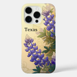 Funda iPhone 16 Pro Etiqueta de equipaje de Texas Bluebonnet