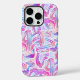 Funda iPhone 16 Pro eurobeat holorave - rosa y azul: