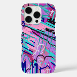 Funda iPhone 16 Pro Expresión Impresa de Sueño Púrpura
