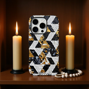 Funda iPhone 16 Pro Facetas opulentas: trío texturizado