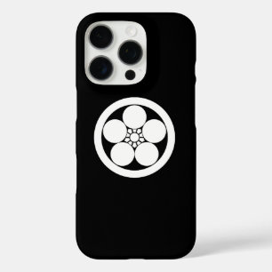 Funda iPhone 16 Pro Flor de ciruela al estilo de Umebachi en círculo