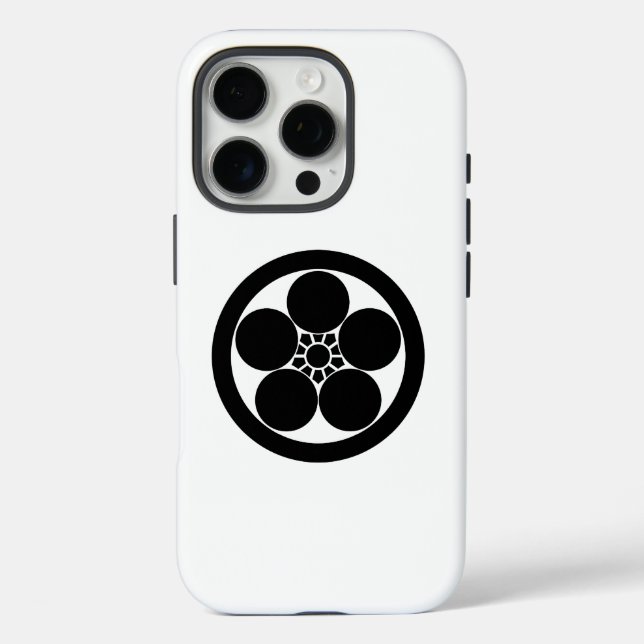 Funda iPhone 16 Pro flor de ciruelo de estilo Umebachi (Reverso )
