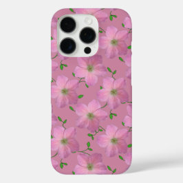 Funda iPhone 16 Pro Flor de geranio rosa en el jardín en cualquier col