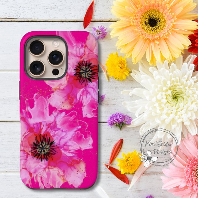 Funda iPhone 16 Pro Flor rosa brillante (Subido por el creador)