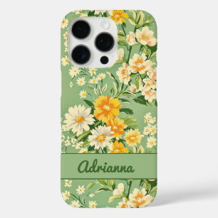 Funda iPhone 16 Pro Floral Retro