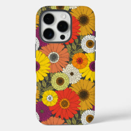 Funda iPhone 16 Pro floral vintage