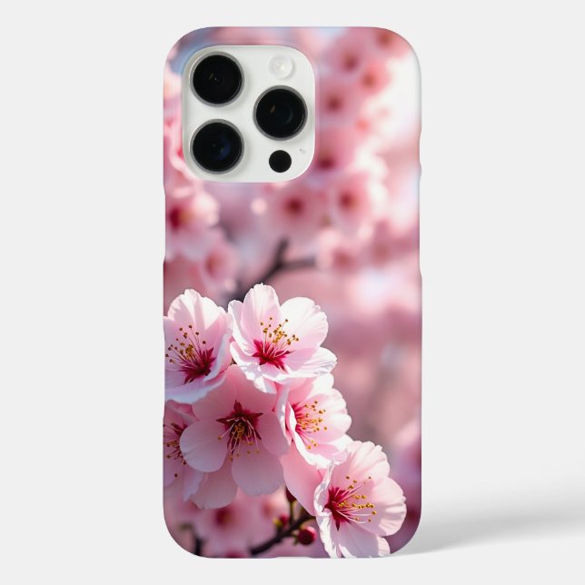 Funda iPhone 16 Pro flores de cerezo (Reverso )