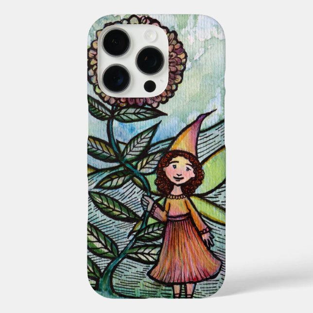 Funda iPhone 16 Pro Flower Fairy Nature Avers Fairies (Reverso )