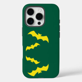 Funda iPhone 16 Pro Flying Yellow Halloween Bats