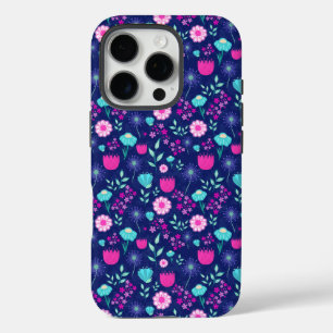 Funda iPhone 16 Pro Fondo lindo con patrón floral
