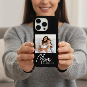 Funda iPhone 16 Pro Foto con guión establecido de mamá negra Case-Mate