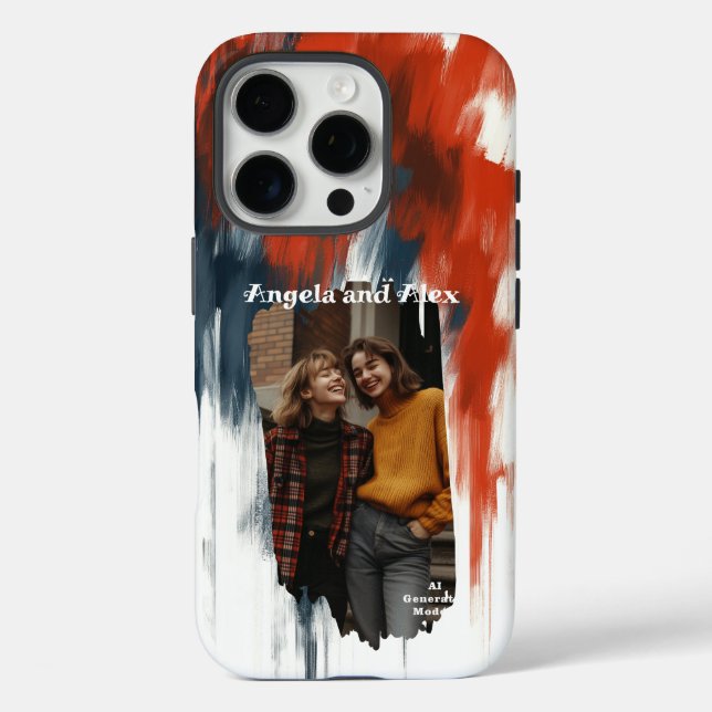 Funda iPhone 16 Pro Foto de pincelada (Reverso )