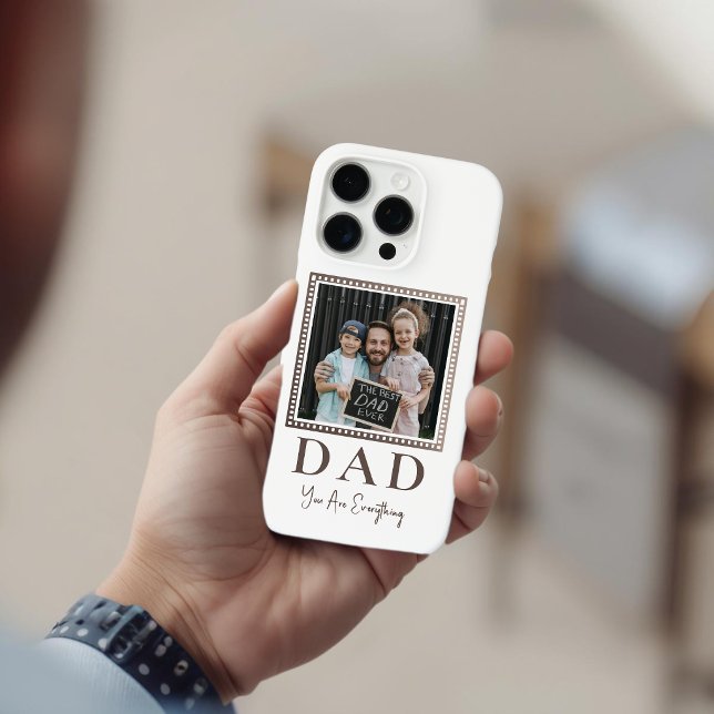 Funda iPhone 16 Pro Foto moderna personalizada de papá (Subido por el creador)