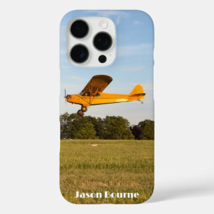 Funda iPhone 16 Pro Foto Monogramada de avión volando, Aviación, Guay