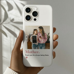 Funda iPhone 16 Pro Foto personalizada de mamá Gracias