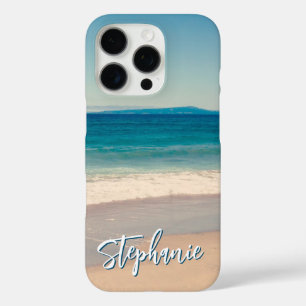 Funda iPhone 16 Pro Foto personalizada de playa Océano Azul