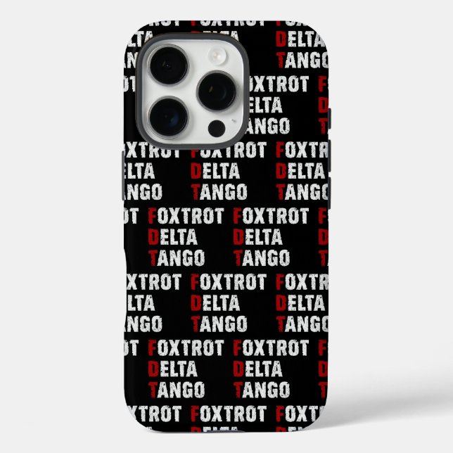 Funda iPhone 16 Pro Foxtrot Delta Tango (Reverso )