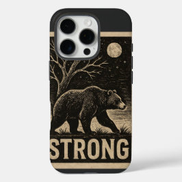 Funda iPhone 16 Pro Fuerza del oso de cosecha