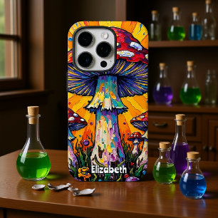 Funda iPhone 16 Pro Fungo de Sunburst psicodélico