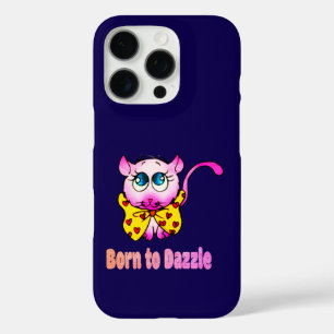 Funda iPhone 16 Pro Gatito Rosa Lindo - Nacido para Deslumbrar Arte
