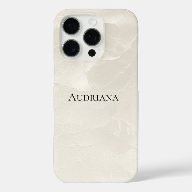 Funda iPhone 16 Pro Girly Pearl White Glam (Reverso )