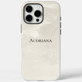 Funda iPhone 16 Pro Girly Pearl White Glam
