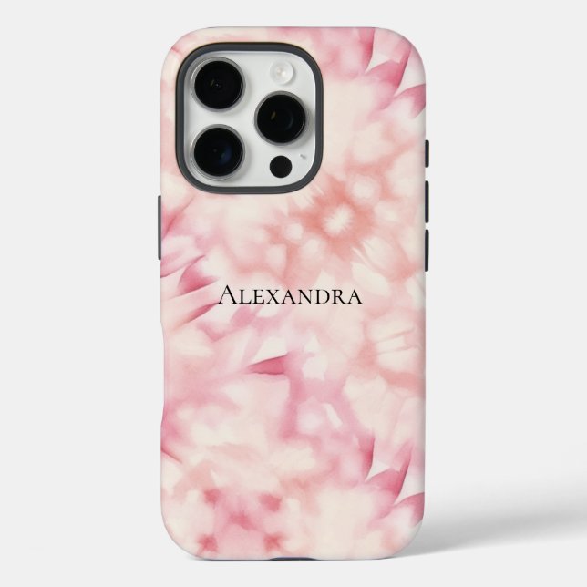 Funda iPhone 16 Pro Girly Rubor Pink Tye (Reverso )