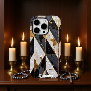 Funda iPhone 16 Pro Glimmer fracturado: venas doradas