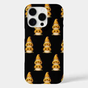 Funda iPhone 16 Pro Gnomo de Girasol Sonrisas Ocultas Bajo el Dorado