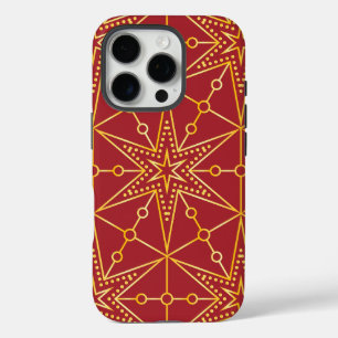 Funda iPhone 16 Pro Golden Festive Starry