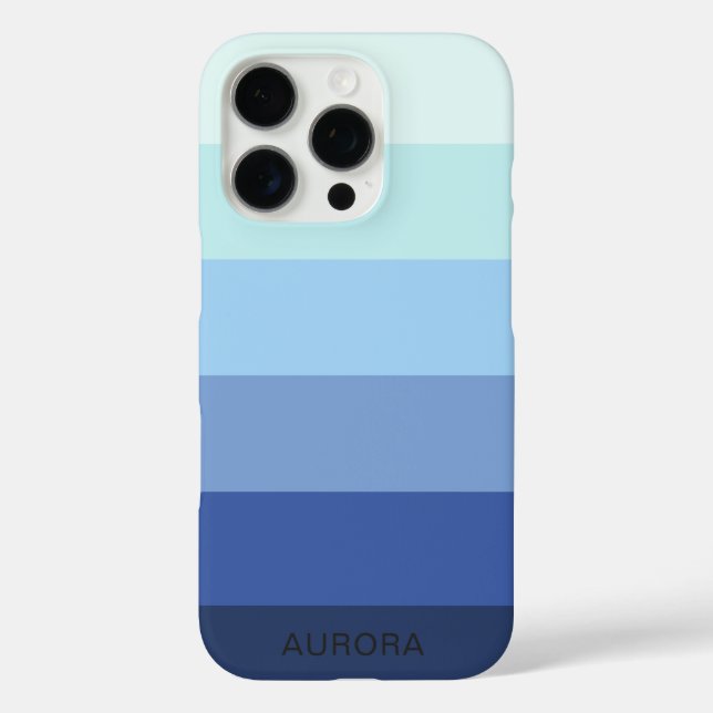 Funda iPhone 16 Pro Gradiente de color - Nombre personalizado (Reverso )
