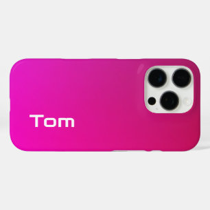 Funda iPhone 16 Pro Gradiente rosado-violeta - Personalizado con su no