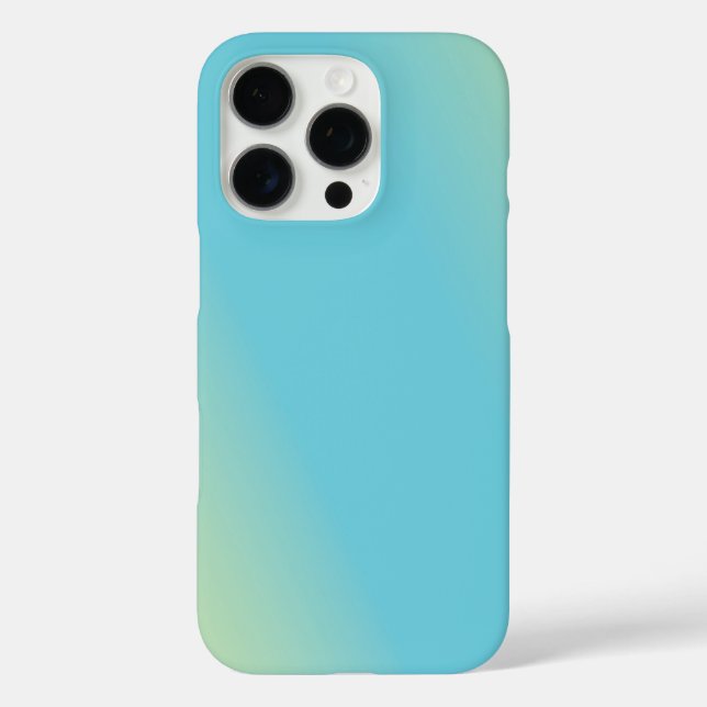 Funda iPhone 16 Pro Gradiente verde amarillo azul (Reverso )