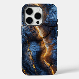 Funda iPhone 16 Pro Grafisches Holzdesign