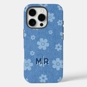 Funda iPhone 16 Pro Groovy Indigo Bloom