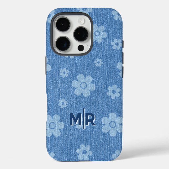 Funda iPhone 16 Pro Groovy Indigo Bloom (Reverso )