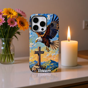 Funda iPhone 16 Pro Guardián de la Cumbre: Águila y fe