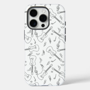 Funda iPhone 16 Pro Guitar Lines Music Notes