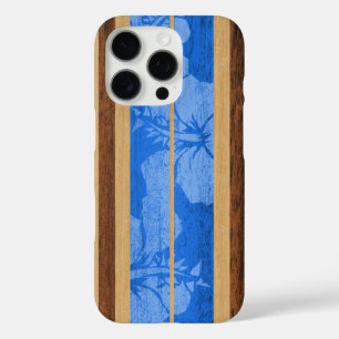Funda iPhone 16 Pro Haleiwa Surfboard Hawaiano en azul