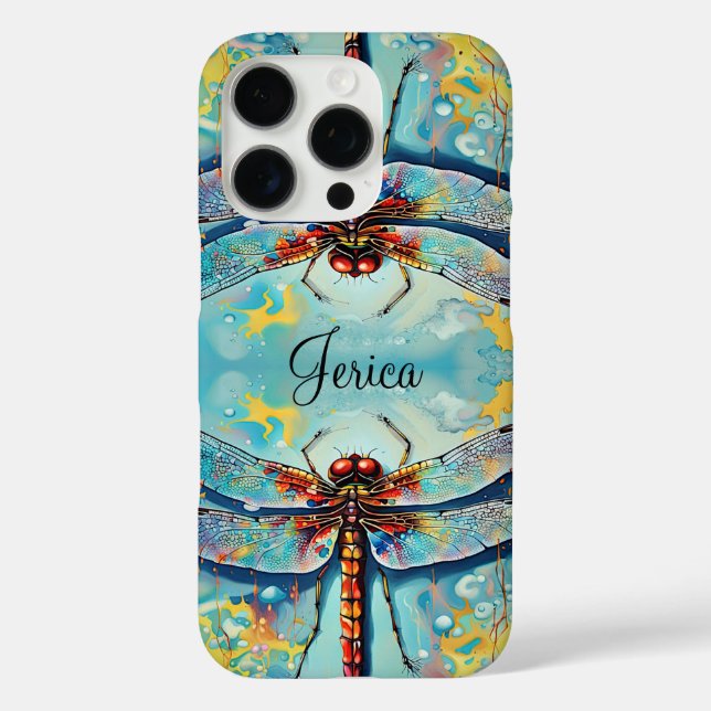 Funda iPhone 16 Pro Hermosas libagonflies (Reverso )