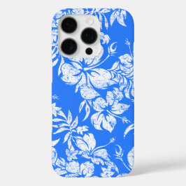 Funda iPhone 16 Pro Hibiscus Pareau Hawaii Blue Ocean
