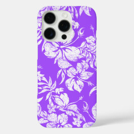 Funda iPhone 16 Pro Hibiscus Pareau Hawaii Violeta Floral