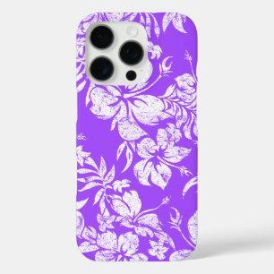 Funda iPhone 16 Pro Hibiscus Pareau Hawaii Violeta Floral